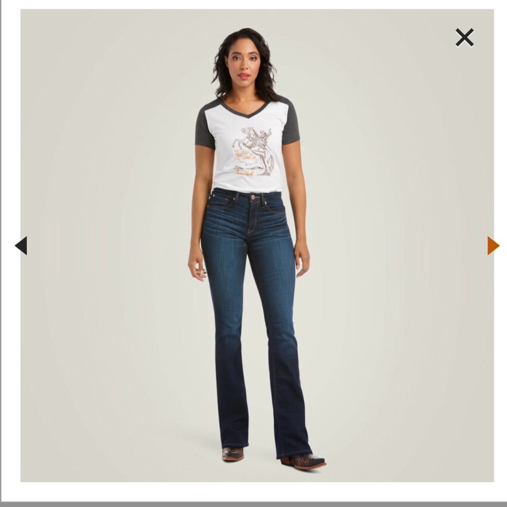 Ariat Dark High Rise Ballary Bootcut Jeans